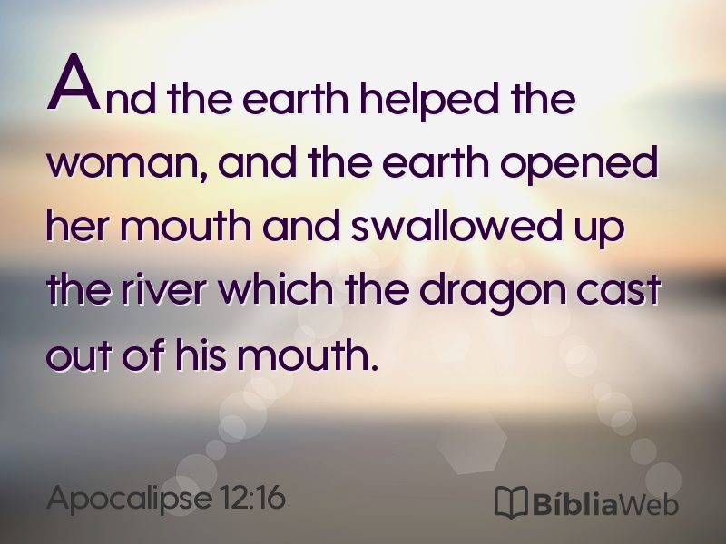 Apocalipse 12:16 em imagem para compartilhar