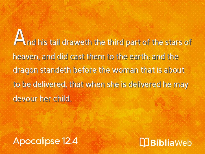 Apocalipse 12:4 em imagem para compartilhar