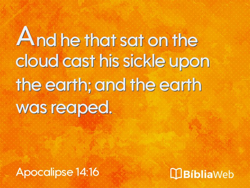Apocalipse 14:16 em imagem para compartilhar