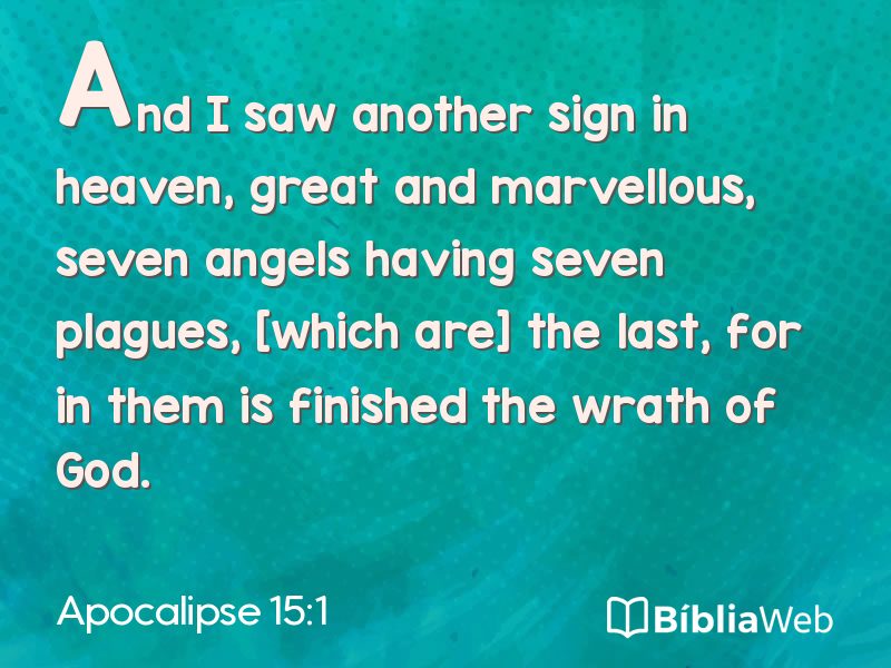 Apocalipse 15:1 em imagem para compartilhar