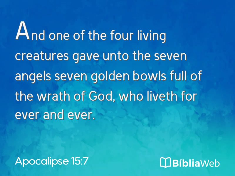 Apocalipse 15:7 em imagem para compartilhar