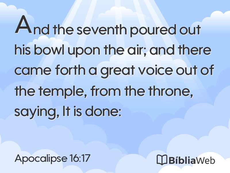Apocalipse 16:17 em imagem para compartilhar