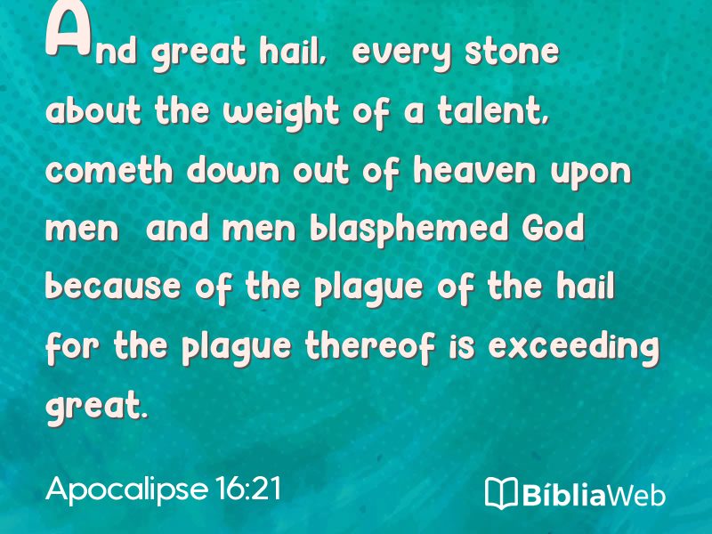 Apocalipse 16:21 em imagem para compartilhar