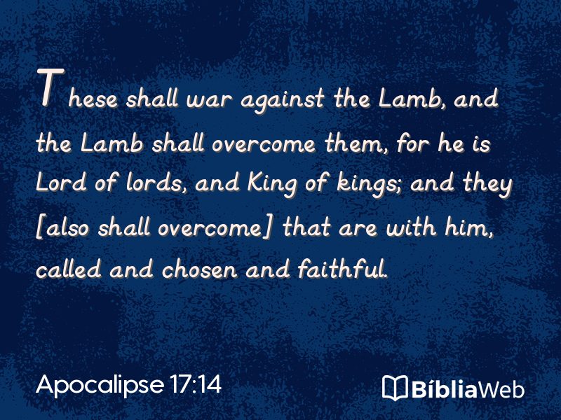 Apocalipse 17:14 em imagem para compartilhar