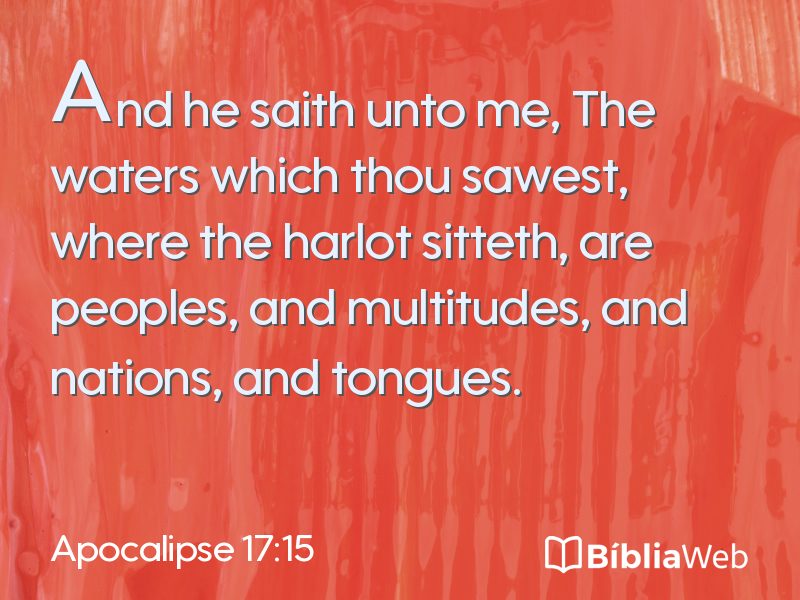 Apocalipse 17:15 em imagem para compartilhar