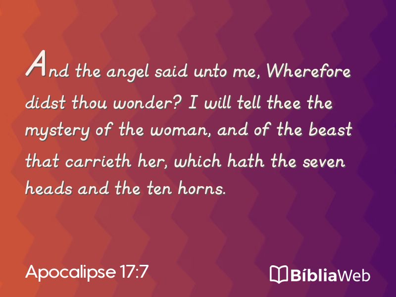 Apocalipse 17:7 em imagem para compartilhar