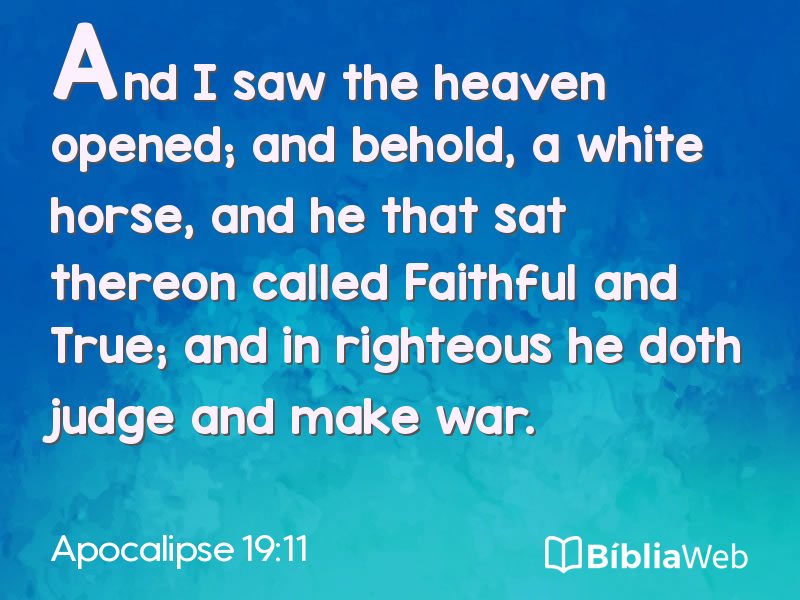 Apocalipse 19:11 em imagem para compartilhar