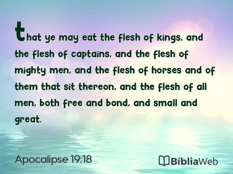 Apocalipse 19:18 em imagem para compartilhar