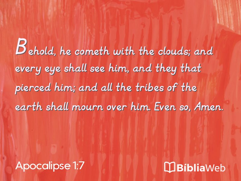 Apocalipse 1:7 em imagem para compartilhar
