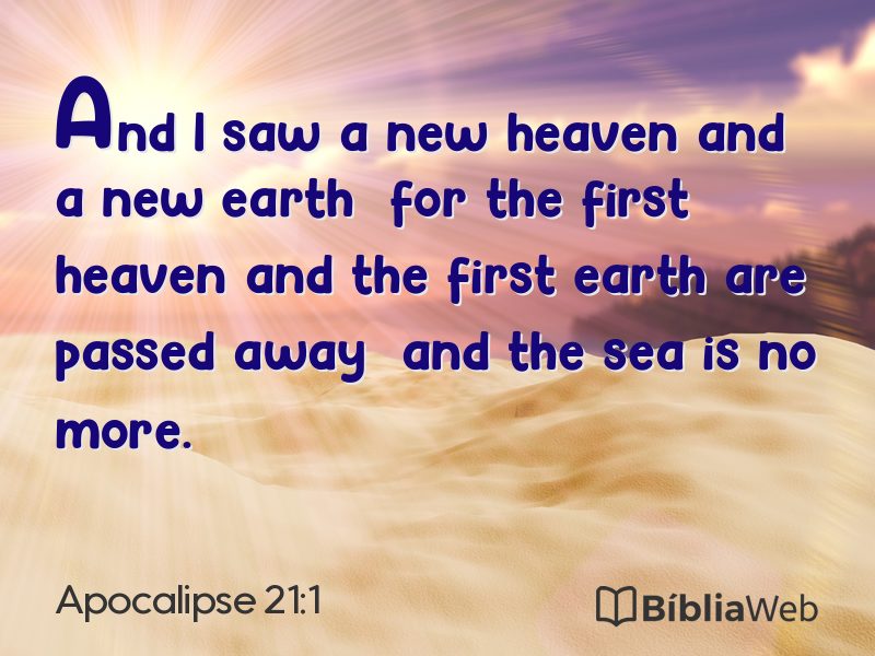 Apocalipse 21:1 em imagem para compartilhar