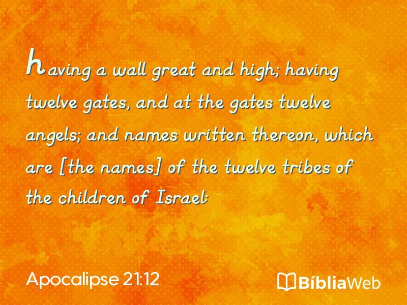 Apocalipse 21:12 em imagem para compartilhar