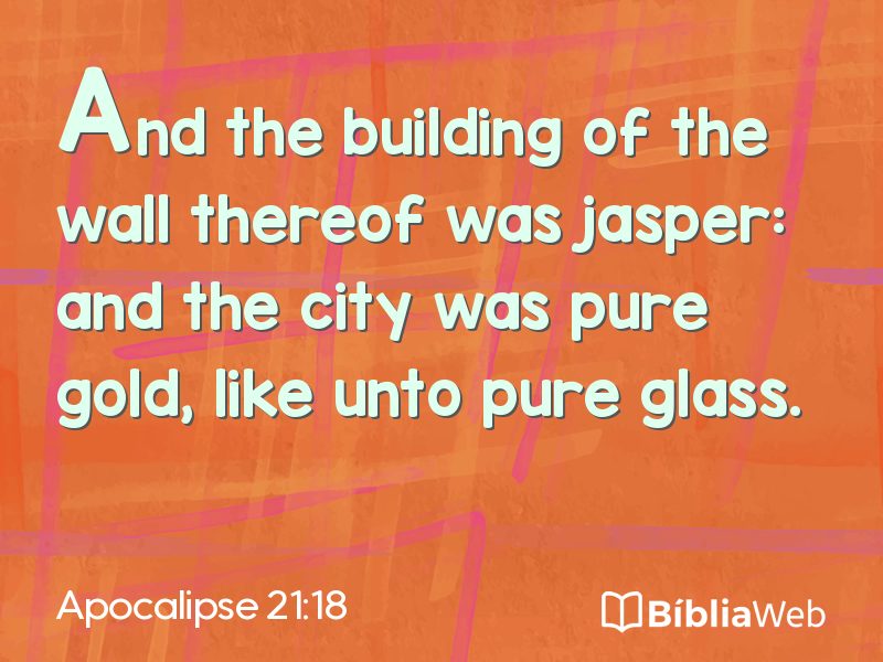 Apocalipse 21:18 em imagem para compartilhar