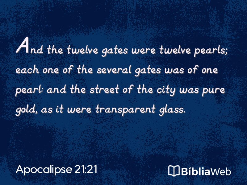 Apocalipse 21:21 em imagem para compartilhar