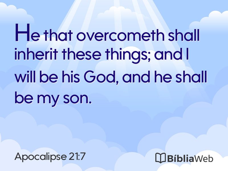 Apocalipse 21:7 em imagem para compartilhar