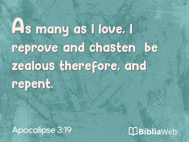 Apocalipse 3:19 em imagem para compartilhar