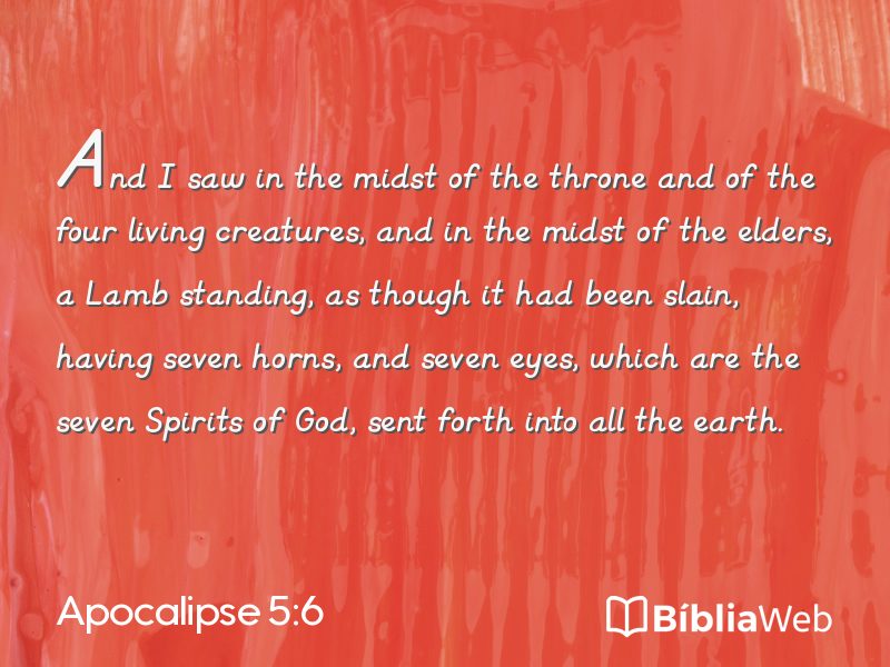 Apocalipse 5:6 em imagem para compartilhar