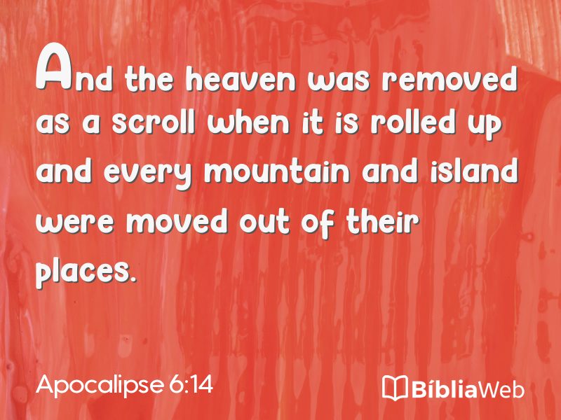 Apocalipse 6:14 em imagem para compartilhar