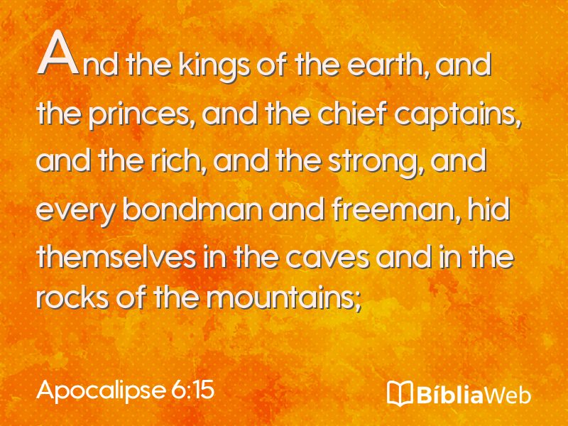 Apocalipse 6:15 em imagem para compartilhar