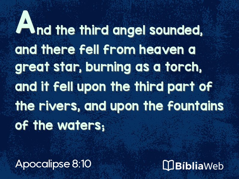 Apocalipse 8:10 em imagem para compartilhar
