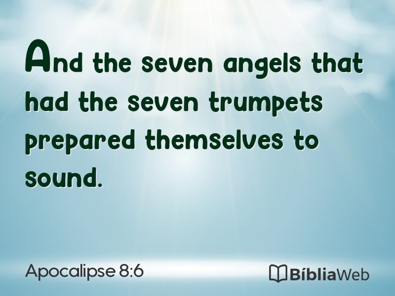 Apocalipse 8:6 em imagem para compartilhar