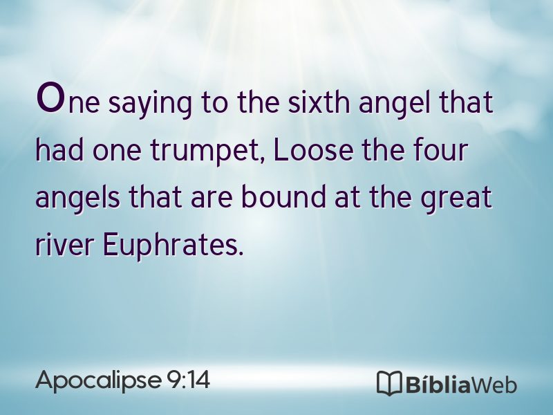 Apocalipse 9:14 em imagem para compartilhar