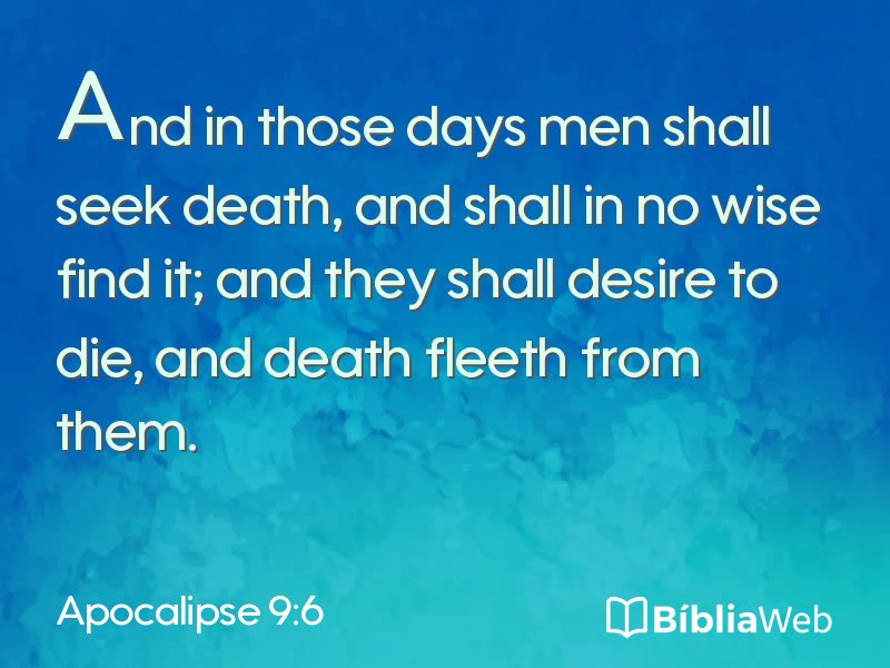 Apocalipse 9:6 em imagem para compartilhar