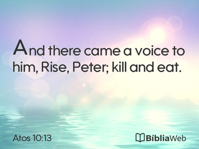 Atos 10:13 em imagem para compartilhar