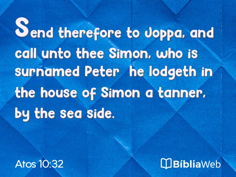 Atos 10:32 em imagem para compartilhar