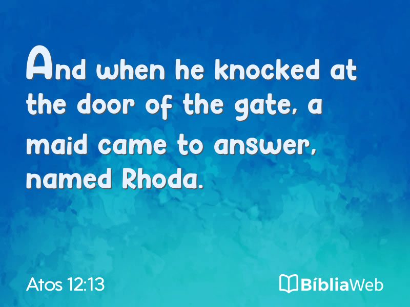 Atos 12:13 em imagem para compartilhar
