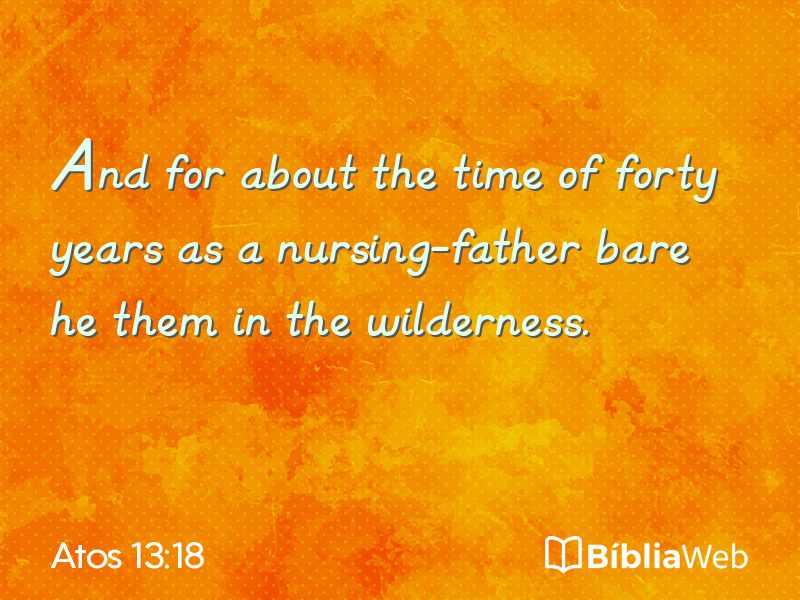 Atos 13:18 em imagem para compartilhar