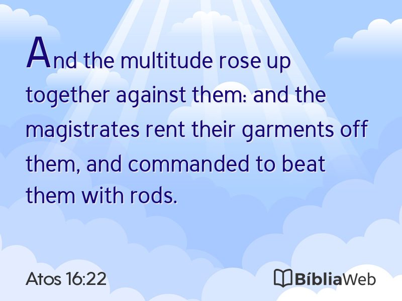 Atos 16:22 em imagem para compartilhar