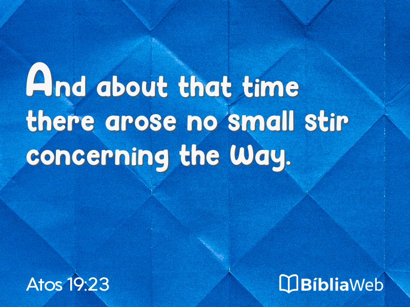 Atos 19:23 em imagem para compartilhar