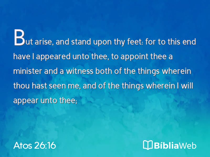 Atos 26:16 em imagem para compartilhar