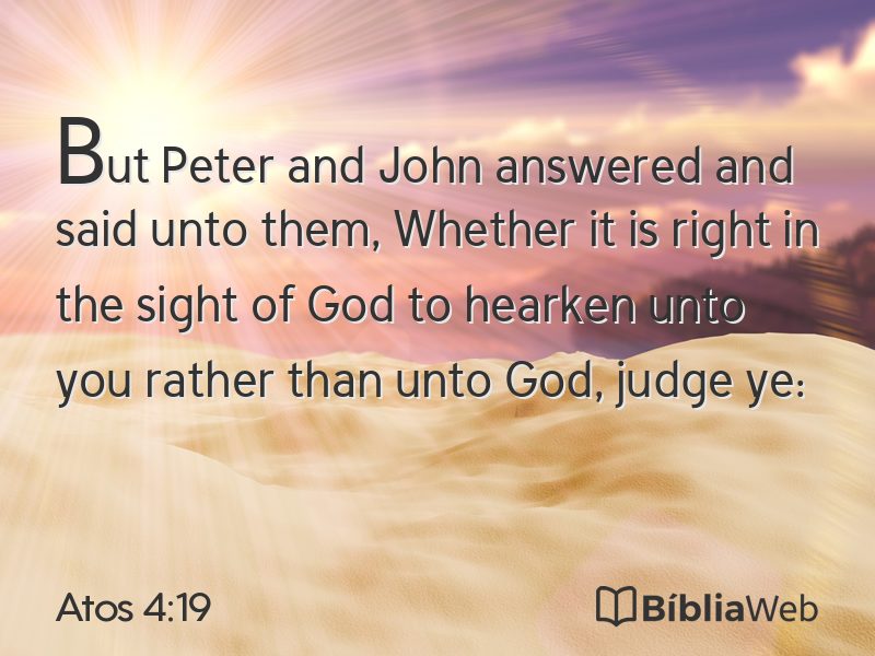 Atos 4:19 em imagem para compartilhar