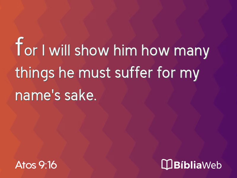 Atos 9:16 em imagem para compartilhar