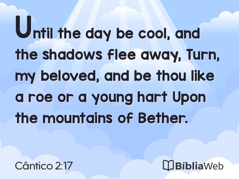 Cântico 2:17 em imagem para compartilhar