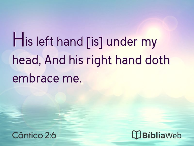 Cântico 2:6 em imagem para compartilhar