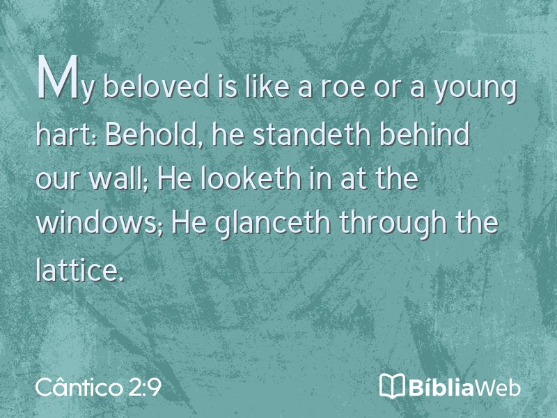 Cântico 2:9 em imagem para compartilhar