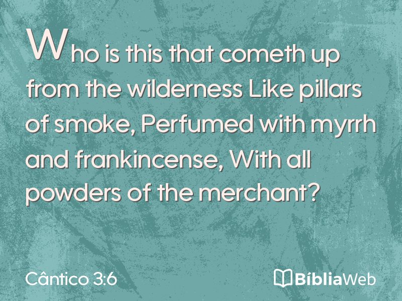 Cântico 3:6 em imagem para compartilhar