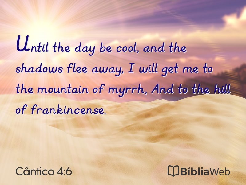 Cântico 4:6 em imagem para compartilhar