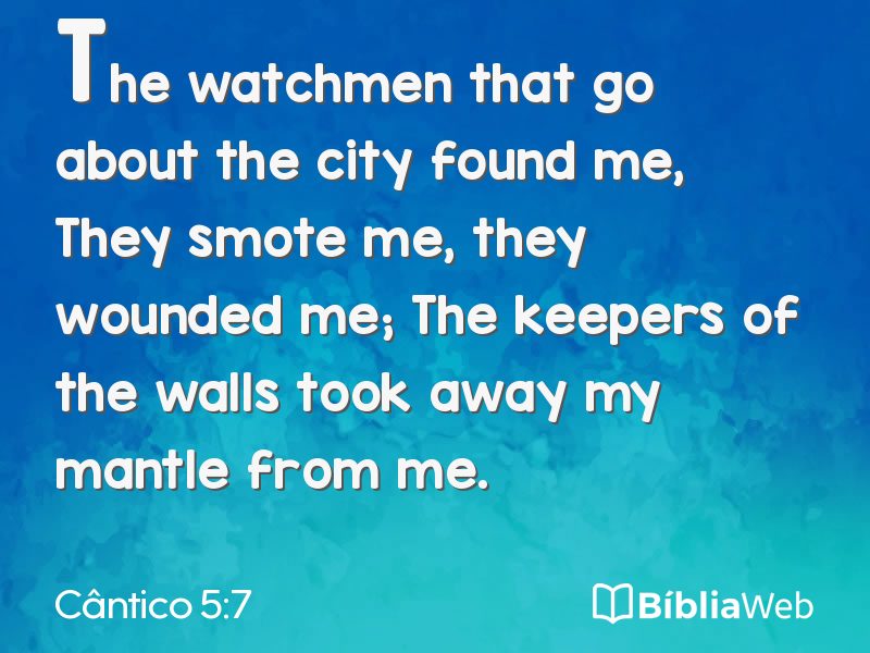 Cântico 5:7 em imagem para compartilhar