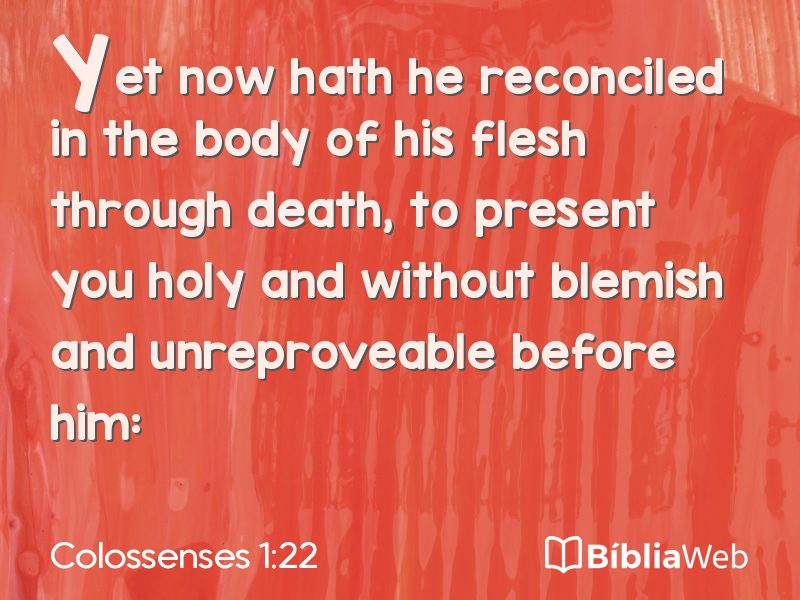 Colossenses 1:22 em imagem para compartilhar