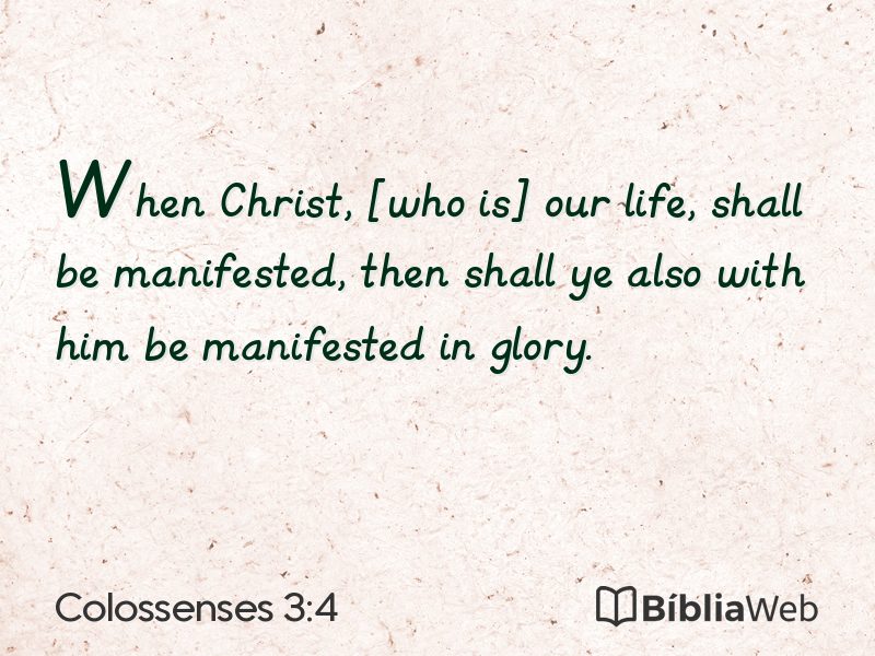 Colossenses 3:4 em imagem para compartilhar