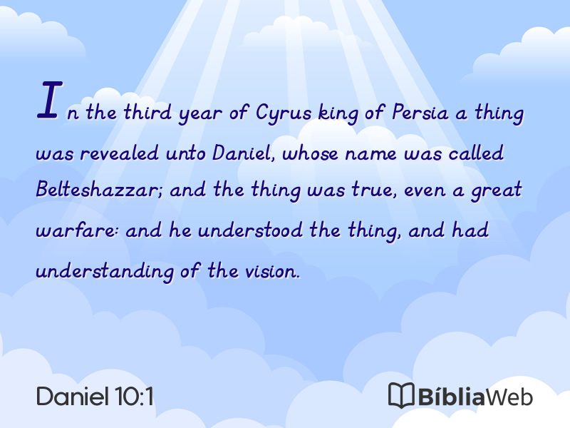Daniel 10:1 em imagem para compartilhar