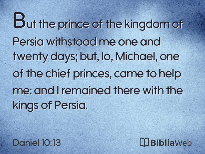 Daniel 10:13 em imagem para compartilhar
