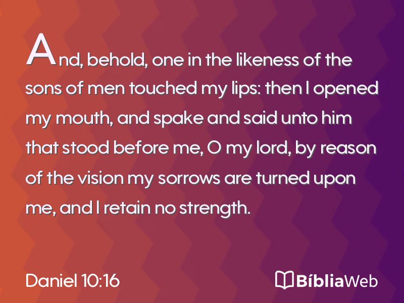 Daniel 10:16 em imagem para compartilhar