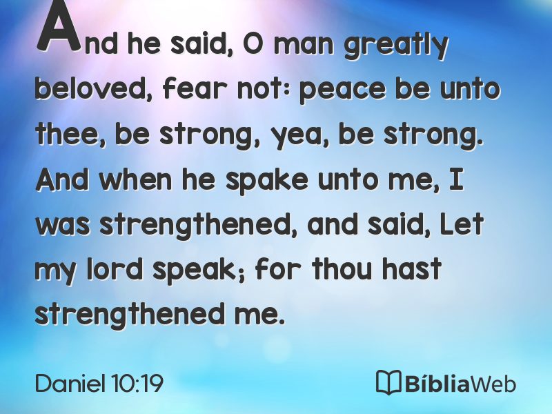 Daniel 10:19 em imagem para compartilhar