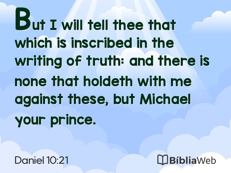 Daniel 10:21 em imagem para compartilhar