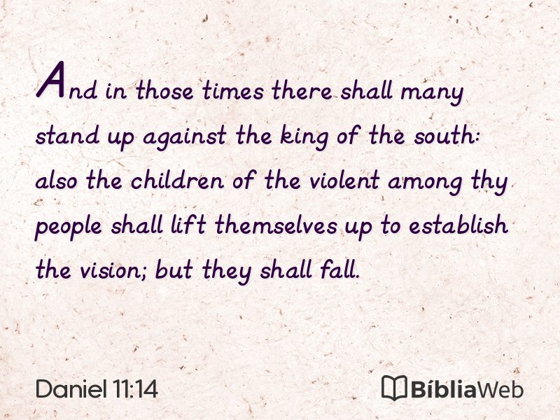 Daniel 11:14 em imagem para compartilhar