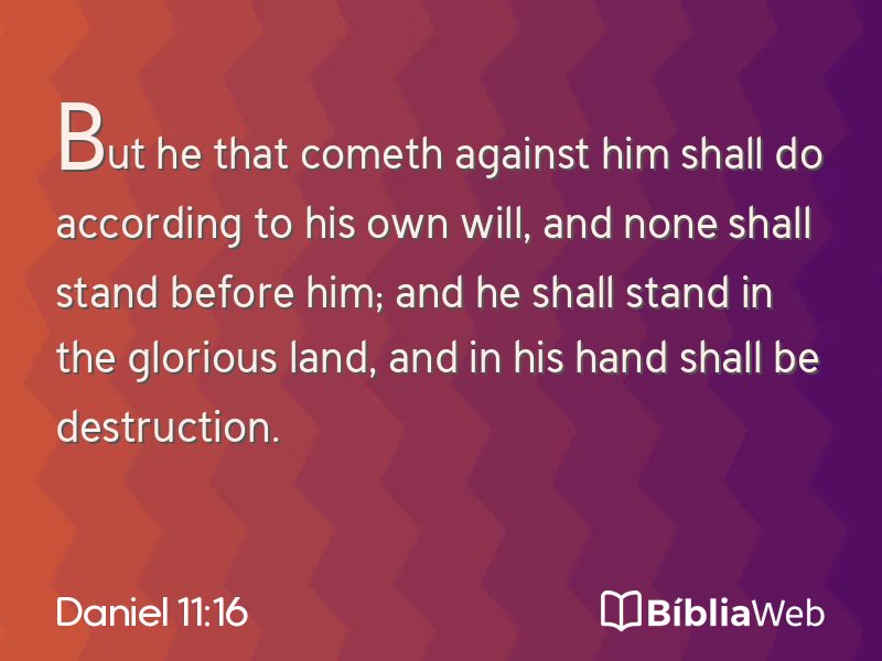 Daniel 11:16 em imagem para compartilhar